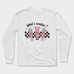 What's Crackin'? Cute Nutcracker Christmas Long Sleeve T-Shirt